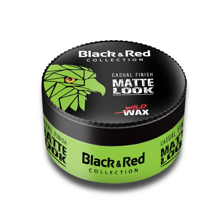 Black & Red Casual Finish Matte Look Wild Wax 150 ml