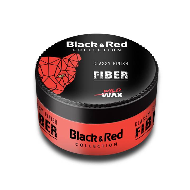 Black & Red Classy Finish Fiber Wild Wax 150 ml