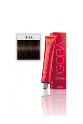 Schwarzkopf - İgora Royal Saç Boyası 3.68 Koyu Kahve Kestane Kızıl 60 Ml