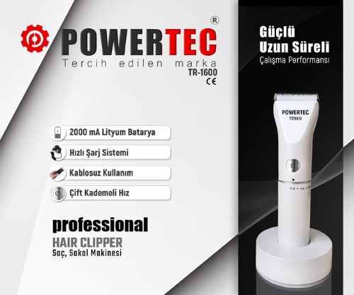 Powertec Tr-1600 Tıraş Makinesi