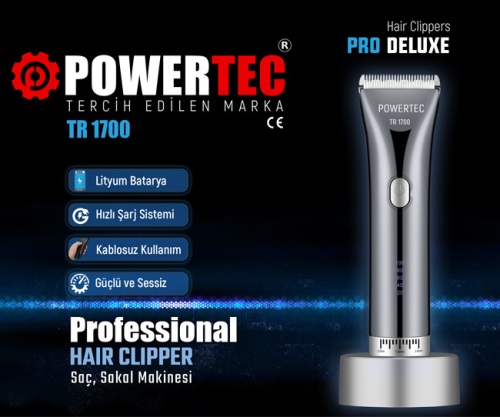 Powertec Tr-1700 Pro Deluxe Tıraş Makinesi