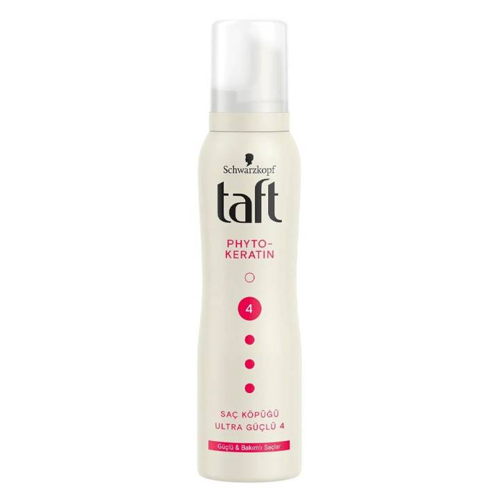 Taft Phyto-Keratin Güçlü & Bakımlı Saçlar Ultra Güçlü No: 4 Saç Köpüğü 150ml